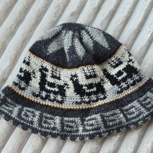 Sweet Peruvian Alpaca Felt Knit Hat